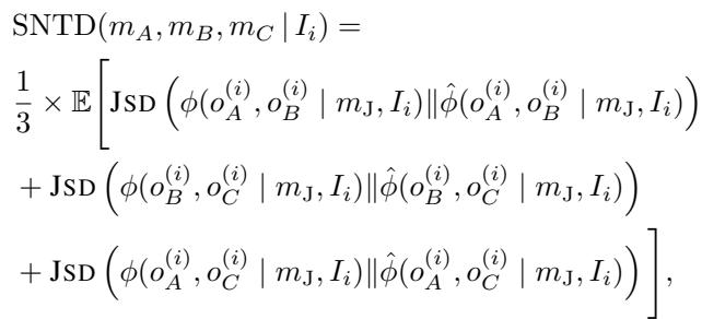 Equation for SNTD.