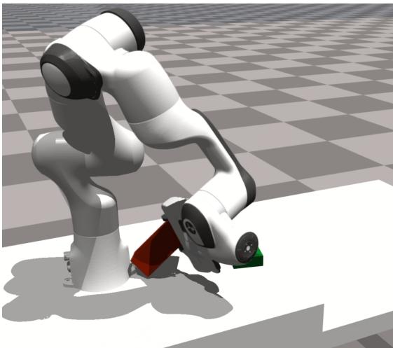 机器人在受限环境中执行支点抓取。