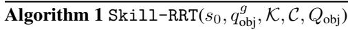算法 1: Skill-RRT 伪代码。