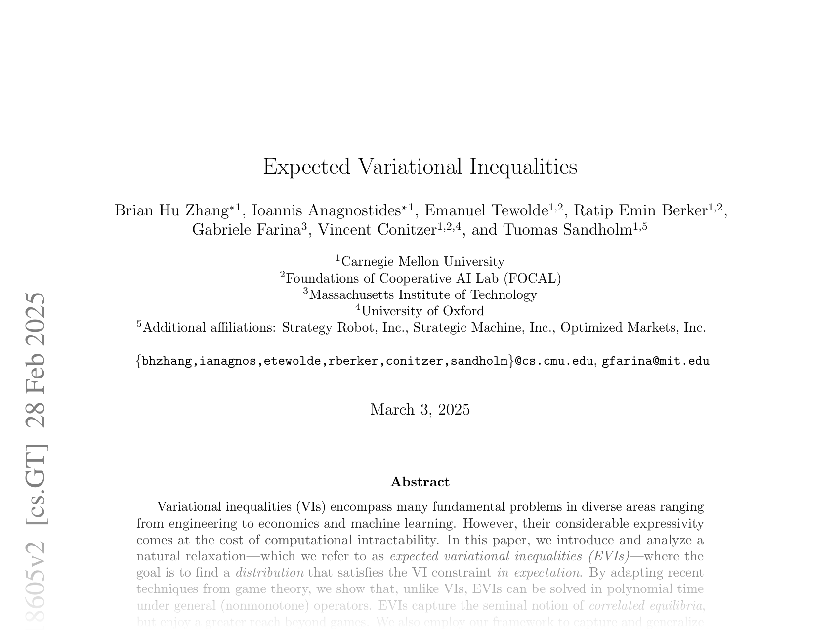 [Expected Variational Inequalities 🔗](https://arxiv.org/abs/2502.18605)