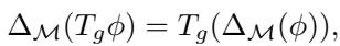Commutativity of Laplacian and Group Action.
