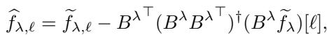 Closed-form solution for coefficients.
