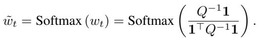Softmax projection for QP solution
