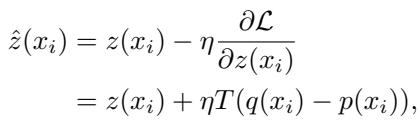 Equation for adjusted logits