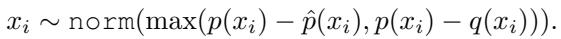 Equation for residual sampling