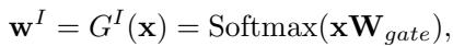 Equation for Instance-level Router weights.