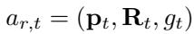 Equation for robot action.
