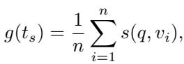 Equation for relevance cost g.