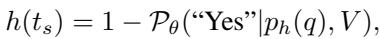 Equation for heuristic cost h.