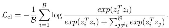Contrastive Loss Equation