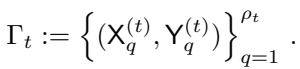 Equation 11: Definition of the partition set Gamma at scale t.