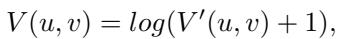 Equation for log-scale density.