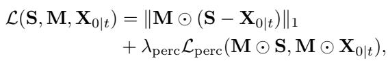Equation 6: The guidance loss function combining L1 loss and Perceptual loss.