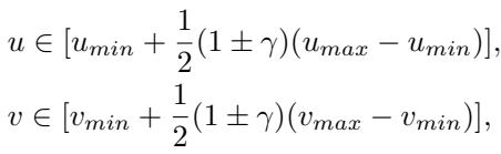 Equation for shrinking the mask boundaries.