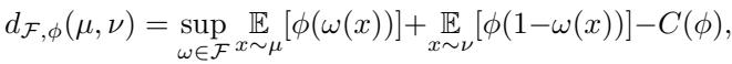 Definition of F-distance.