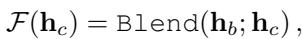 Equation 8: The Blending Operation in Latent Space.