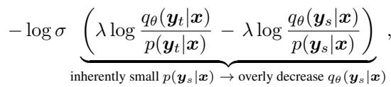 Equation showing the limitations of applying DPO/DPKD directly.