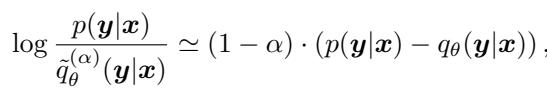 Approximation for adaptive alpha.