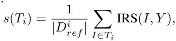 Equation for average task IRS.
