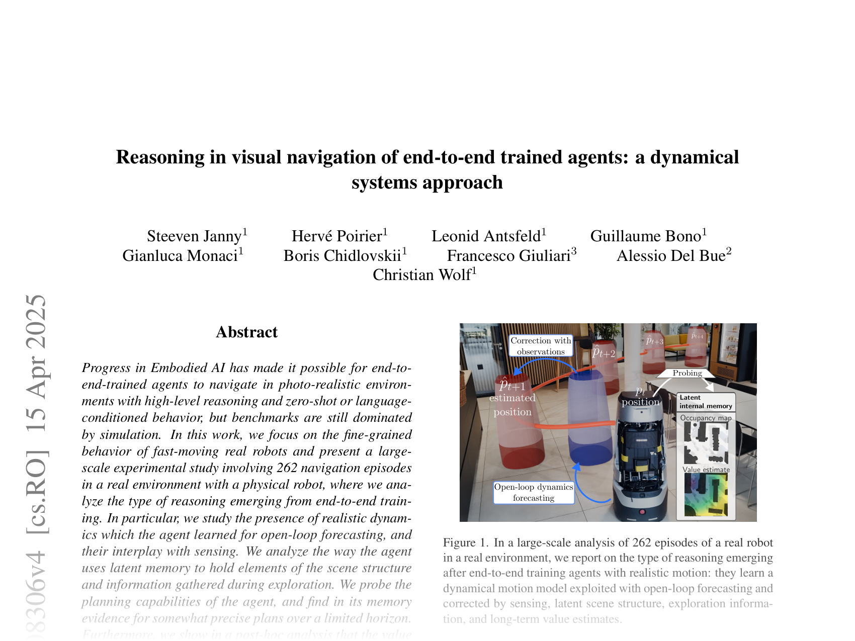 [Reasoning in visual navigation of end-to-end trained agents: a dynamical systems approach 🔗](https://arxiv.org/abs/2503.08306)