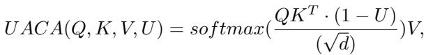 Equation 12: The Uncertainty-Aware Cross-Attention formula.