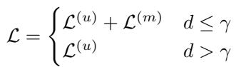 Equation 14: The switching loss function based on divergence threshold gamma.