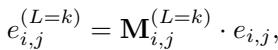 Equation for masked attention.