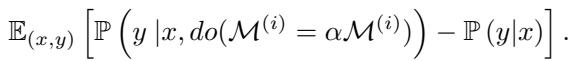 Equation for measuring expected change in probability.