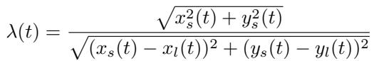 Equation for calculating sound attenuation based on distance.