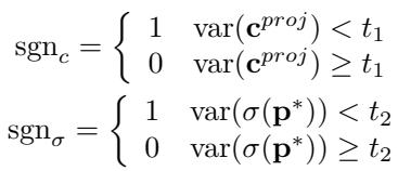 Equations for confidence weights.