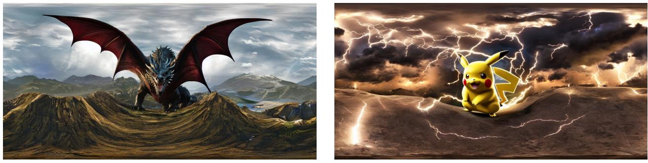 Figure 5. The quantitative results of text-panorama generation. Zoom in for best view.