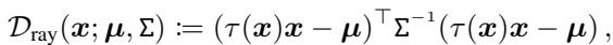 Divergence equation for Ray-Based Gaussian Splatting.