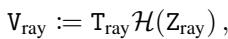 Equation for calculating the vertices of the ray quad.