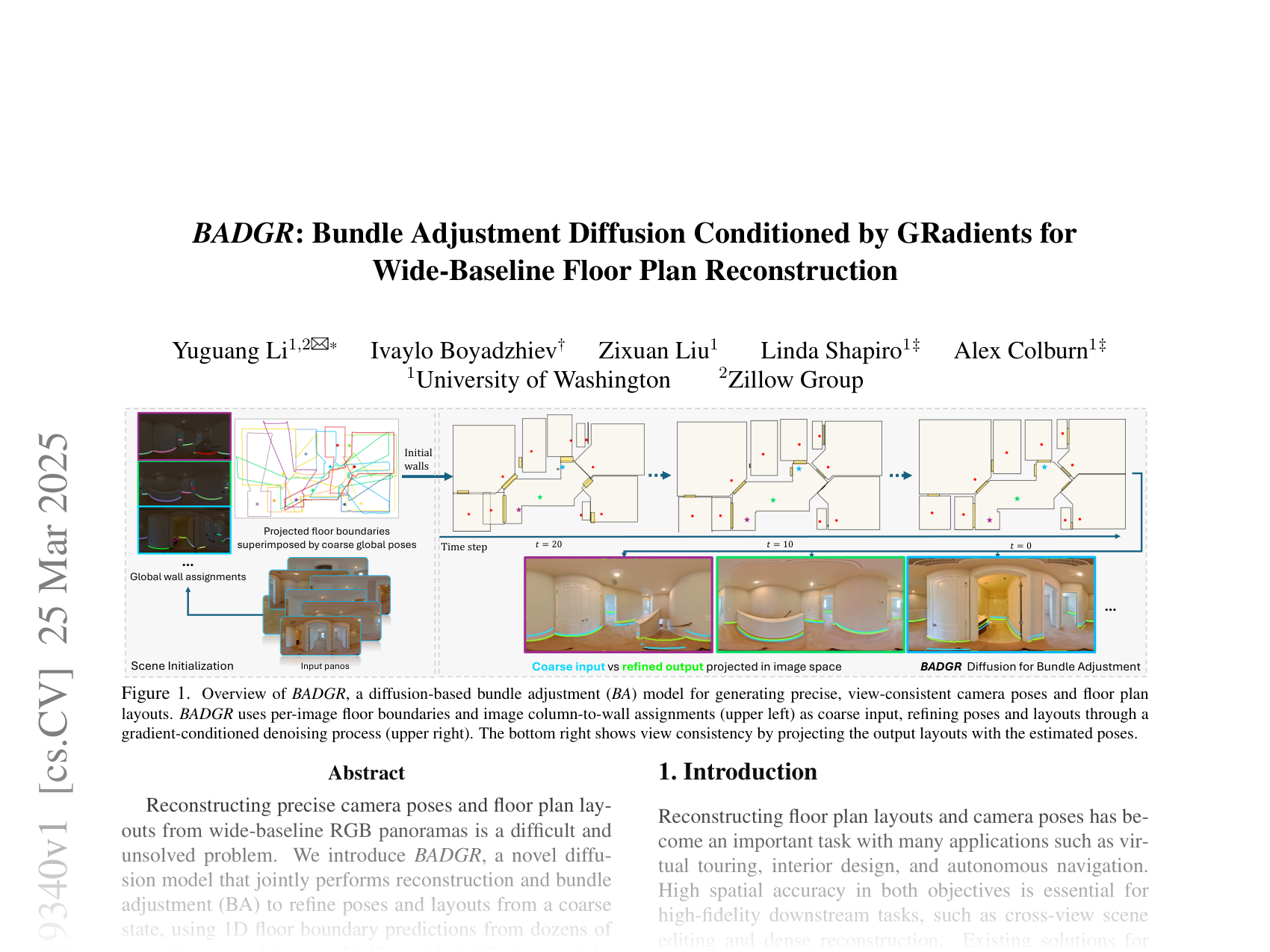[BADGR: Bundle Adjustment Diffusion Conditioned by GRadients for Wide-Baseline Floor Plan Reconstruction 🔗](https://arxiv.org/abs/2503.19340)
