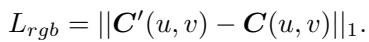 RGB Loss equation.
