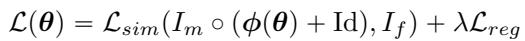 Equation 1 showing the total objective function.