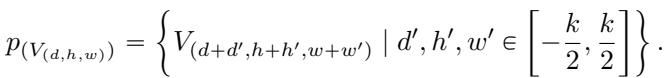 Equation defining the unfolding operation p(V).