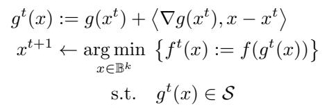 The QuCOOP iteration update rule.
