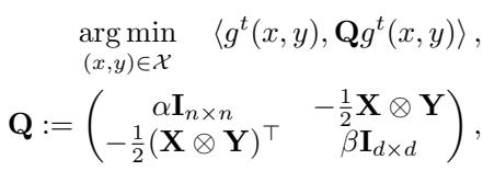 The block matrix QUBO for point set registration.