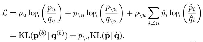 The final decoupled loss function: Forgetting Loss + Retention Loss.