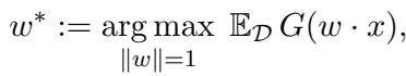 Equation for the ICA objective function maximizing expected non-Gaussianity.