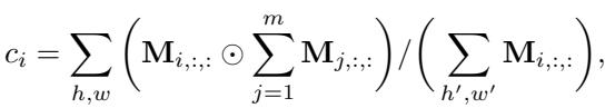 Equation for mask consistency score.