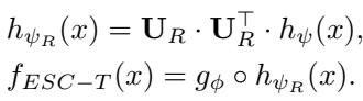 ESC-T model equation.