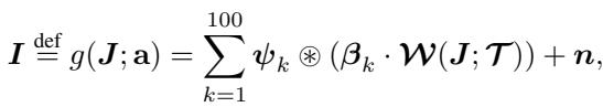 Equation 1: The mathematical model for turbulence degradation.