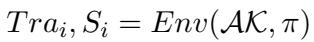 Equation for environment feedback.