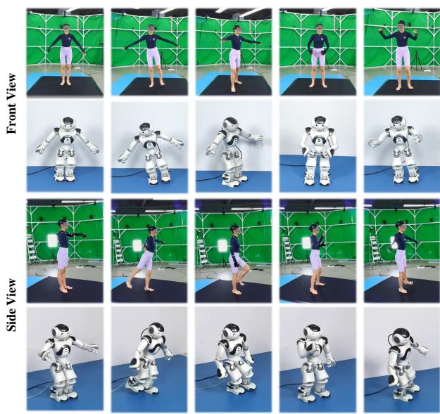 Motion actuation on a real robot