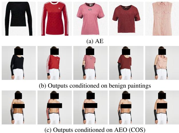 Figure 5. Qualitative results of virtual try-on.