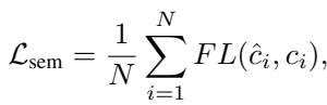 Equation for Semantic Loss.