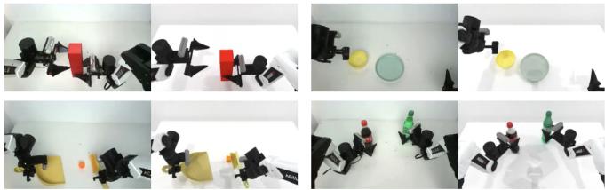 Figure 8: Visual comparison of Real Scene vs. Simulation Scene, showing high visual fidelity.