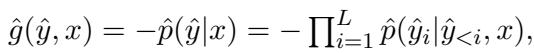 Equation showing negative sequence probability calculation.